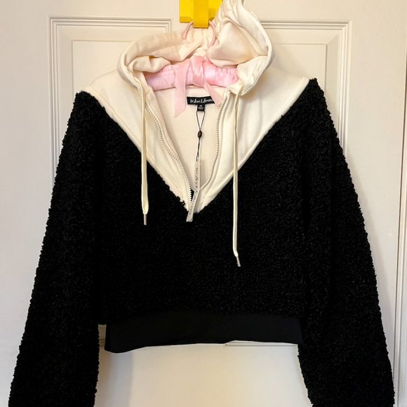 For Love and Lemons Cozy Cropped Pullover, Size XS, NWT - Picture 2 of 10